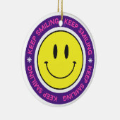 Décoration En Céramique Continuez à sourire (Droite)