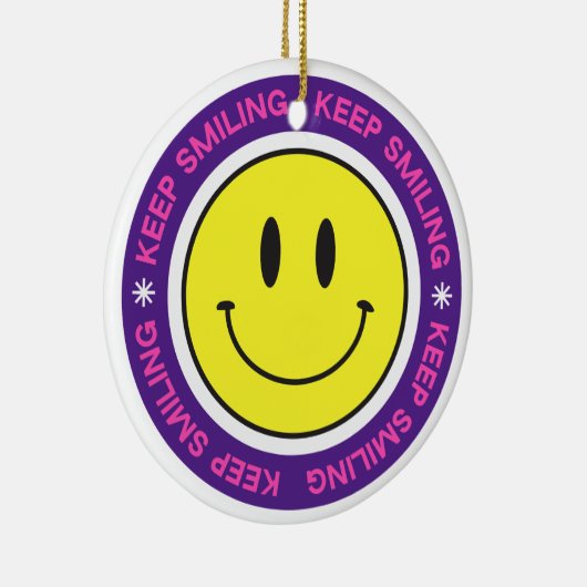 Décoration En Céramique Continuez à sourire (Droite)