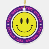 Décoration En Céramique Continuez à sourire (Devant)