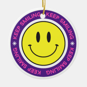Décoration En Céramique Continuez à sourire