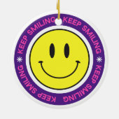 Décoration En Céramique Continuez à sourire (Dos)