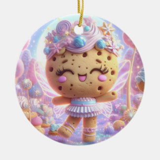 Décoration En Céramique Cookie Rose