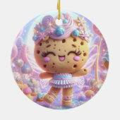 Décoration En Céramique Cookie Rose (Dos)