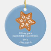 Décoration En Céramique Cookies de pain d'épices (Dos)