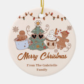 Décoration En Céramique Cookies Noël fête d'anniversaire (Devant)