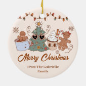 Décoration En Céramique Cookies Noël fête d'anniversaire (Dos)