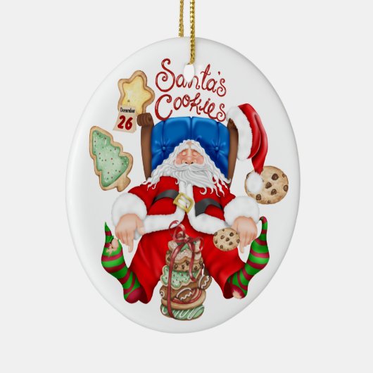 Décoration En Céramique Cookies père Noël - SRF (Droite)