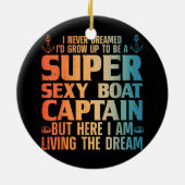 Décoration En Céramique Cool Bateau Capitaine Pour Hommes Femmes Voilier P (Dos)