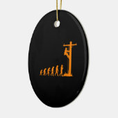 Décoration En Céramique Cool Évolution Unique De Lineman Electrician Cadea (Gauche)