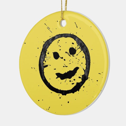 Décoration En Céramique Cool Happy Smiling face yellow (Gauche)