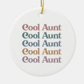 Décoration En Céramique Cool Tante Retro Cadeaux mignons pour Tante (Devant)