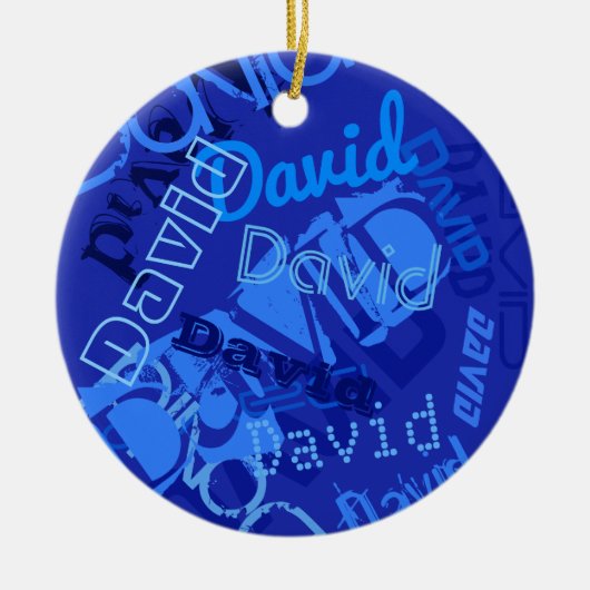 Décoration En Céramique Cool Tout nom Collage (Devant)