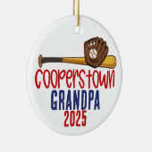 Décoration En Céramique Cooperstown Grandpa Gramps Baseball Special Note (Droite)