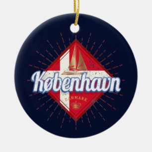 Décoration En Céramique Copenhague capitale Danemark Retro voilier