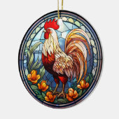 Décoration En Céramique Coq de poulet en verre doux (Gauche)