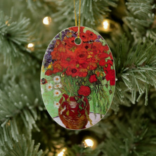 Décoration En Céramique Coquelicots et pâquerettes par Vincent van Gogh