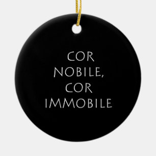 Décoration En Céramique Cor nobile cor immobile