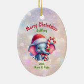 Décoration En Céramique Corbeille Cadeau Eléphant Enfants (Dos)