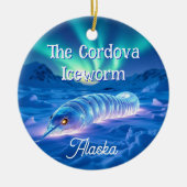 Décoration En Céramique Cordova Iceworm Alaska Cryptid Myth Christmas (Devant)