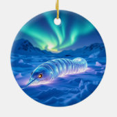 Décoration En Céramique Cordova Iceworm Alaska Cryptid Myth Christmas (Dos)