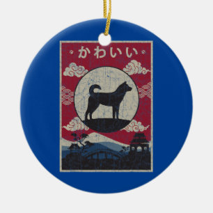 Décoration En Céramique Coréen Jindo Japonais Design Kawaii Chien Maman Pa