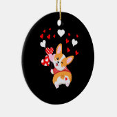 Décoration En Céramique Corgi Heart, Devine Ce Corgi Butt (Droite)