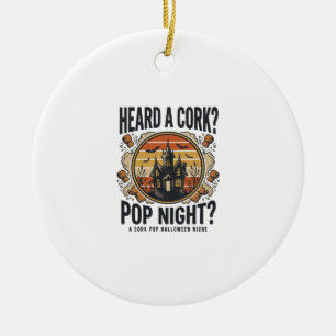 Décoration En Céramique Cork Pop Halloween Maison Hantée Vintage Chemise_1