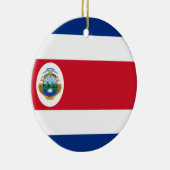 Décoration En Céramique Costa Rica flag Ceramic Ornament (Droite)
