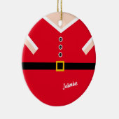 Décoration En Céramique Costume Père Noël de Balloon Rouge Noël (Droite)