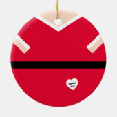 Décoration En Céramique Costume Père Noël de Balloon Rouge Noël (Dos)