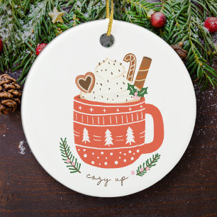 Décoration En Céramique Cosy Up Hot Cocacao Mug Noël