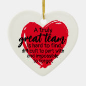 Décoration En Céramique Cotravailleur de Noël cadeau d'équipe (Devant)