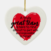 Décoration En Céramique Cotravailleur de Noël cadeau d'équipe (Dos)