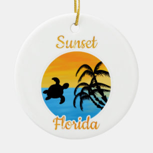 Décoration En Céramique Coucher de soleil mignon en Floride
