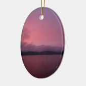 Décoration En Céramique Coucher de soleil violet sur le lac Arrowhead (Gauche)