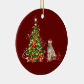 Décoration En Céramique Cougar Avec Casquette Scaft Noël (Droite)