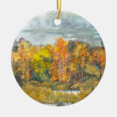 Décoration En Céramique Couleur d'automne (Devant)