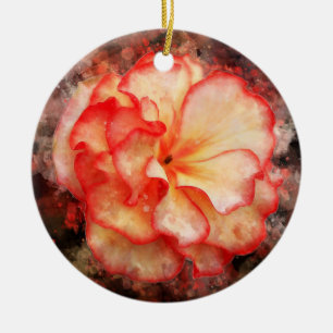 Décoration En Céramique Couleur de fleur de Begonia - bb3