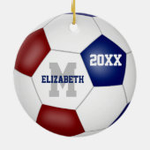 Décoration En Céramique Couleurs de l'équipe bleu de Maroon (Dos)