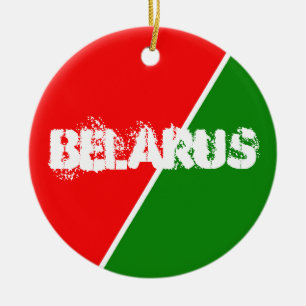Décoration En Céramique Couleurs du drapeau national biélorusse