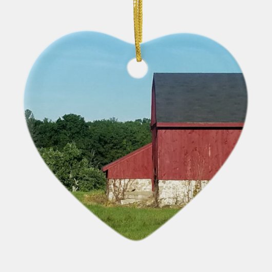 Décoration En Céramique Country Barn (Devant)