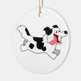 Décoration En Céramique Coup De Cartoon Coup Coup D'Ornement Collie