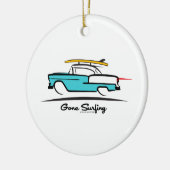 Décoration En Céramique Coupe Chevy Hardtop 1955 Gone Surfing (Gauche)