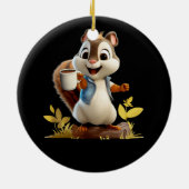 Décoration En Céramique Coupe de café d'écureuil Café amusant Boire l'écur (Dos)