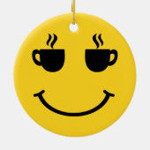 Décoration En Céramique Coupe de café sourire (Dos)