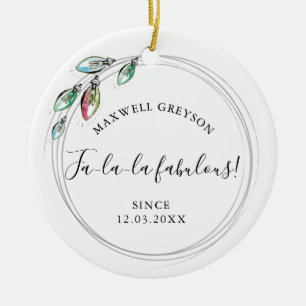 Décoration En Céramique Couple First Christmas Ornament