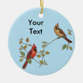 Décoration En Céramique Couples cardinaux (Devant)