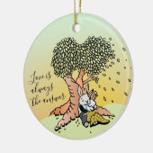 Décoration En Céramique Couples d'illustrations Couples Noël (Gauche)