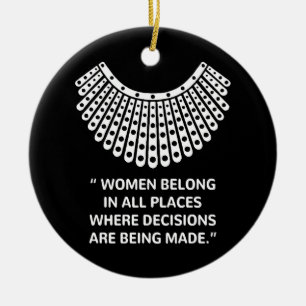 Décoration En Céramique Cour suprême RUTH BADER GINSBURG Rbg