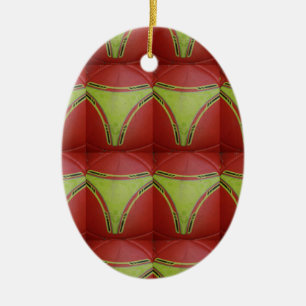 Décoration En Céramique Courbes jaunes dorées.JPG